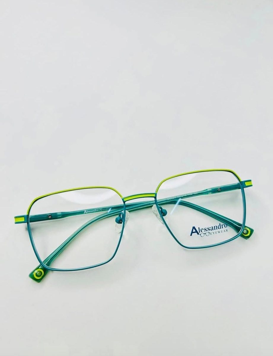 Aro metálico verde Alessandro Eyewear — Ref. AE-311